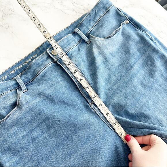 Talbots Flawless High Waist Skinny Ankle Jeans Women’s Size 16 Petite mid wash - Picture 14 of 15